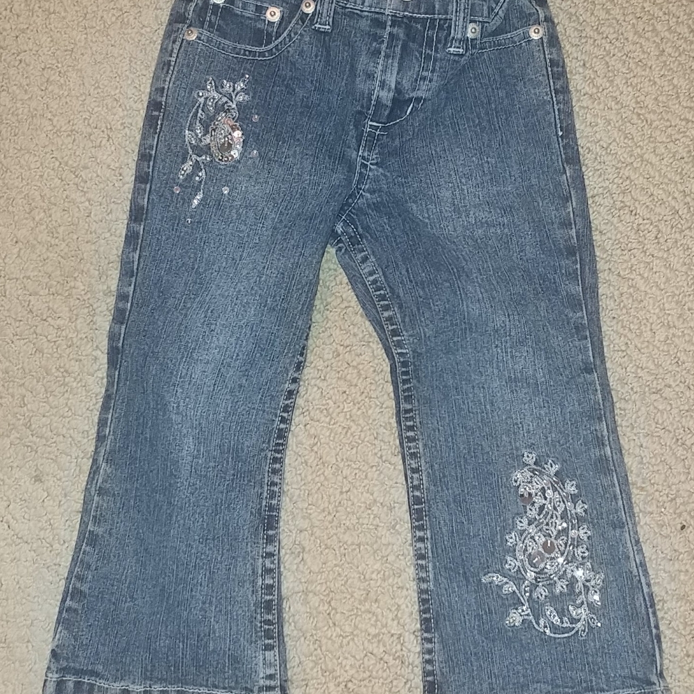 Girls Sparkle Stretch Jeans 24 Months